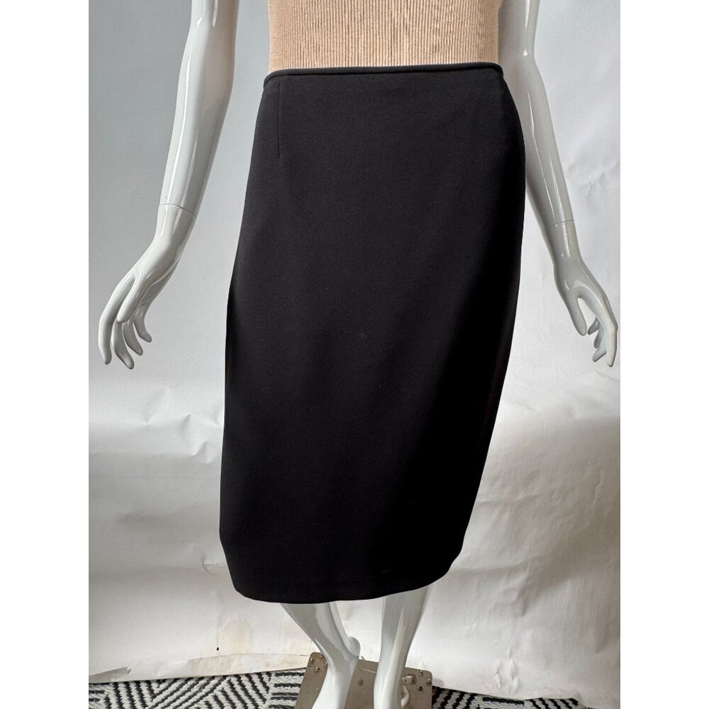 Anne Klein Womens Black Pencil Skirt Size 4
